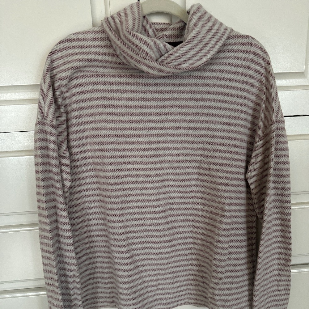 A new day grey and purple sweater.